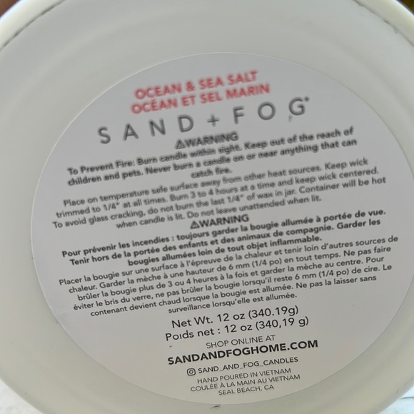 Ocean & Sea Salt Scented Candle - Picture 12 of 14